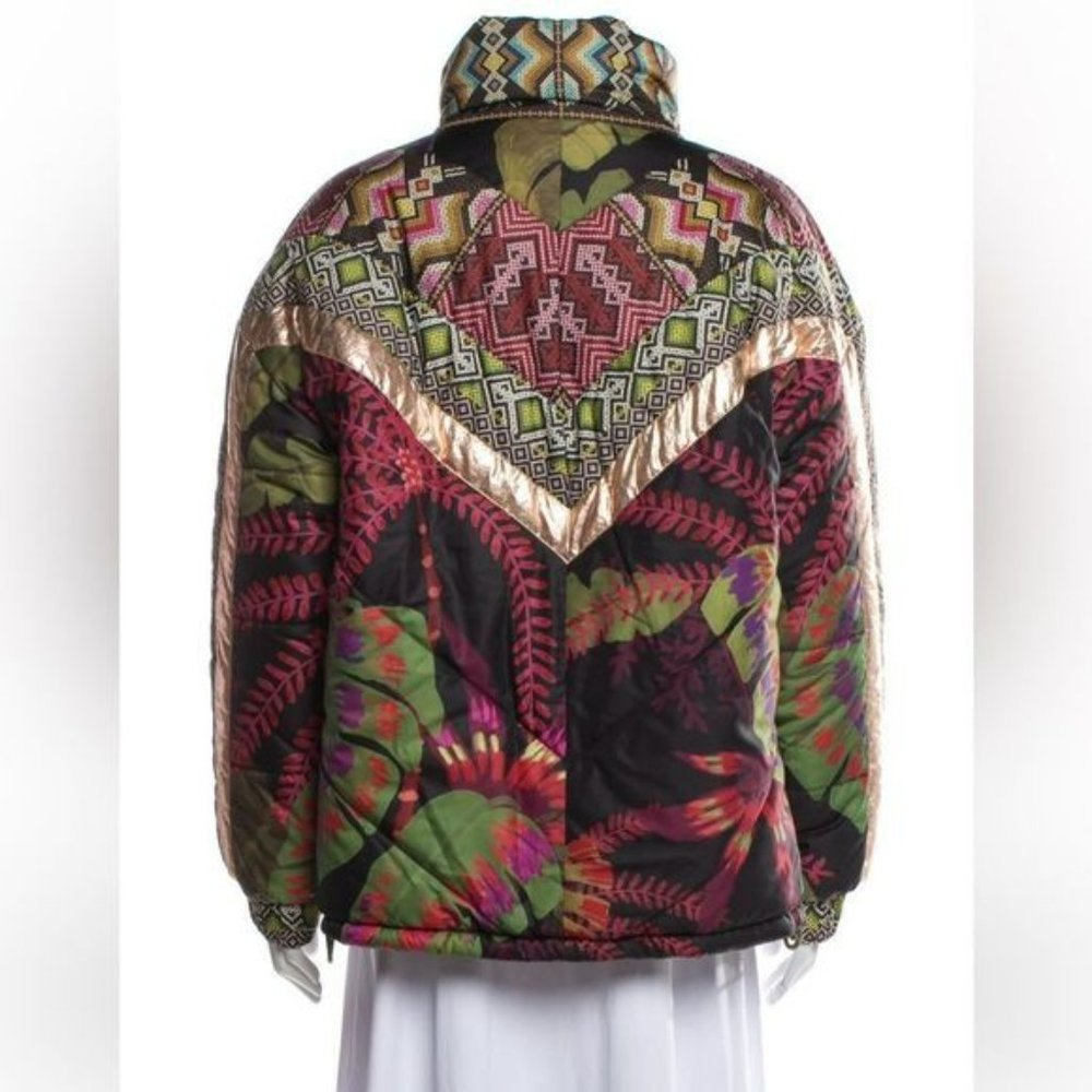 NWT farm?Rio?reversible oversized puffer jacket S - Picture 2 of 3